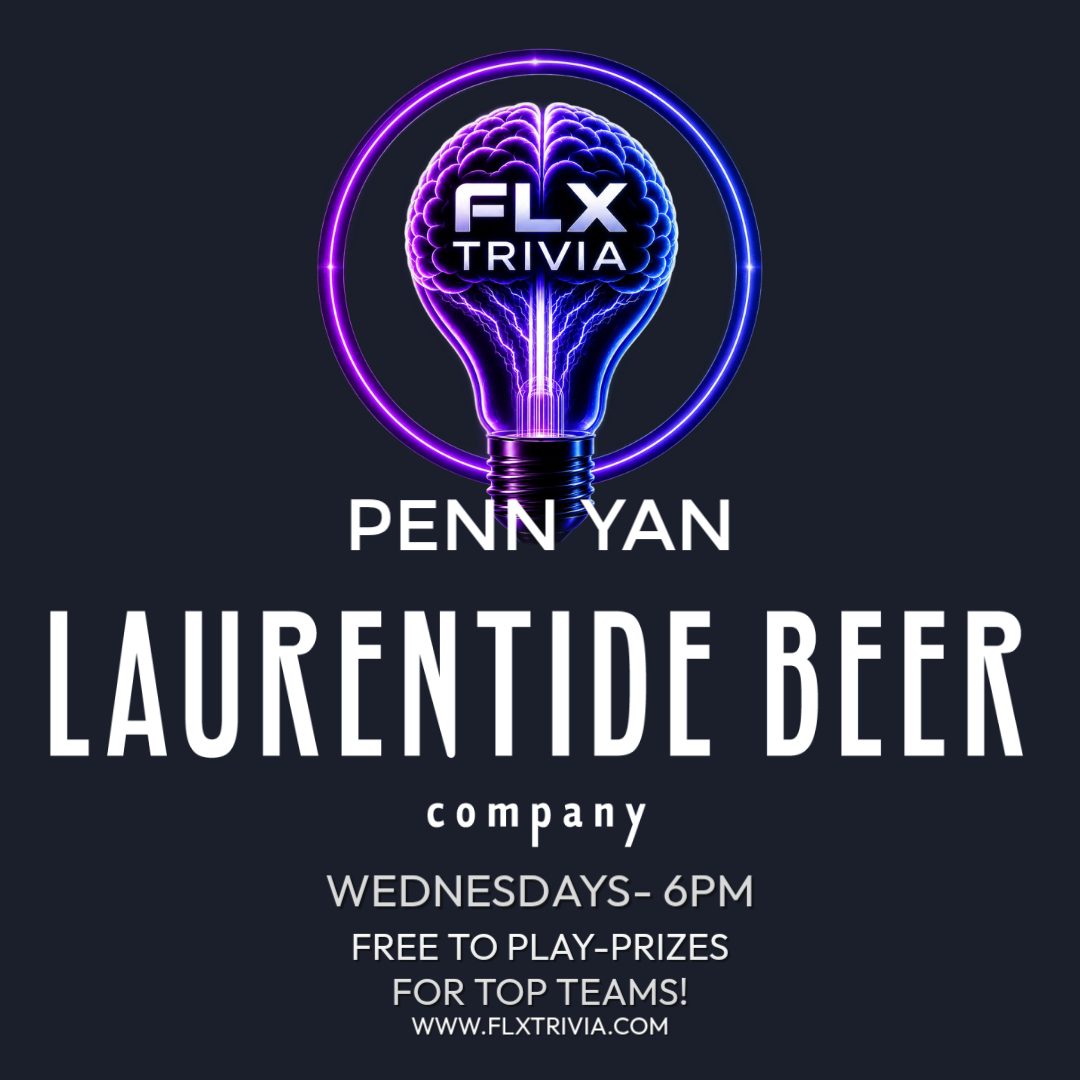 Hump day? More like brain day. Four games tonight, and your excuses are officially out of office. 🧠🍻

Tonight's FLX Trivia lineup:

📍 Laurentide Beer Company (Penn Yan) @laurentidebc - 6pm
📍 Aurora Brewing Co Syracuse @aurorabrewcocuse - 7pm
📍 Mulconry's Irish Pub Greece @mulconrys - 7pm
📍 Mulconry's Irish Pub Fairport @mulconrys - 7:30pm

Free to play, prizes for top teams, and yes, "I knew that one" still counts for nothing unless you write it down.

Full schedule: FLXTrivia.com

#FLXTrivia #FingerLakes #RochesterNY #SyracuseNY #PennYanNY #Greece #Fairport #PubTrivia #TriviaNight #WednesdayNightTrivia