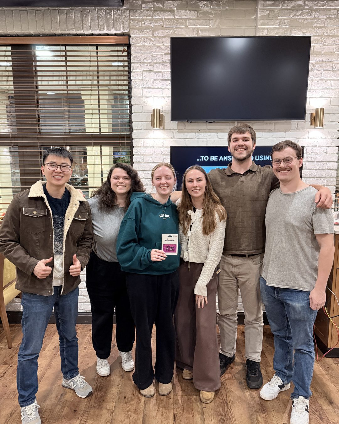 Tuesday trivia at Wegmans Market Café Pittsford, and your champs are Team Early 🏆

Yes, that's the actual team name. They showed up early, left on top, and walked out with the Wegmans gift card. Punctuality: it pays.

Huge thanks to everyone who came out and argued lovingly with their teammates over answers. We heard you. Larry heard you.

Join Larry Tuesdays at 6 PM at Wegmans Market Café Pittsford. Arrive early. Apparently it works.

@wegmans
FLXTrivia.com

#FLXTrivia #Pittsford #Wegmans #RochesterNY #ROC #TriviaNight #TuesdayTrivia #PubTrivia #FingerLakes